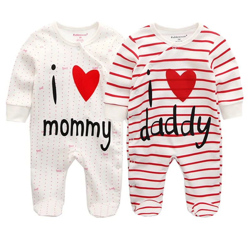 Newborn 100% Cotton Pajamas With COLORFUL Design