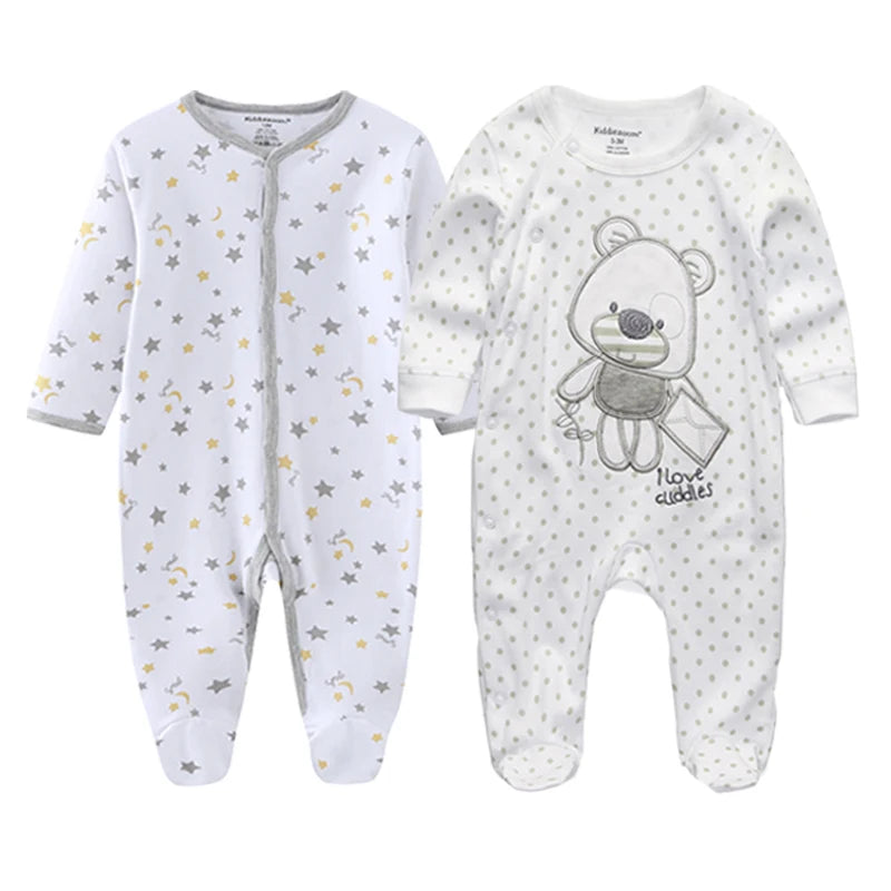 Newborn 100% Cotton Pajamas With COLORFUL Design