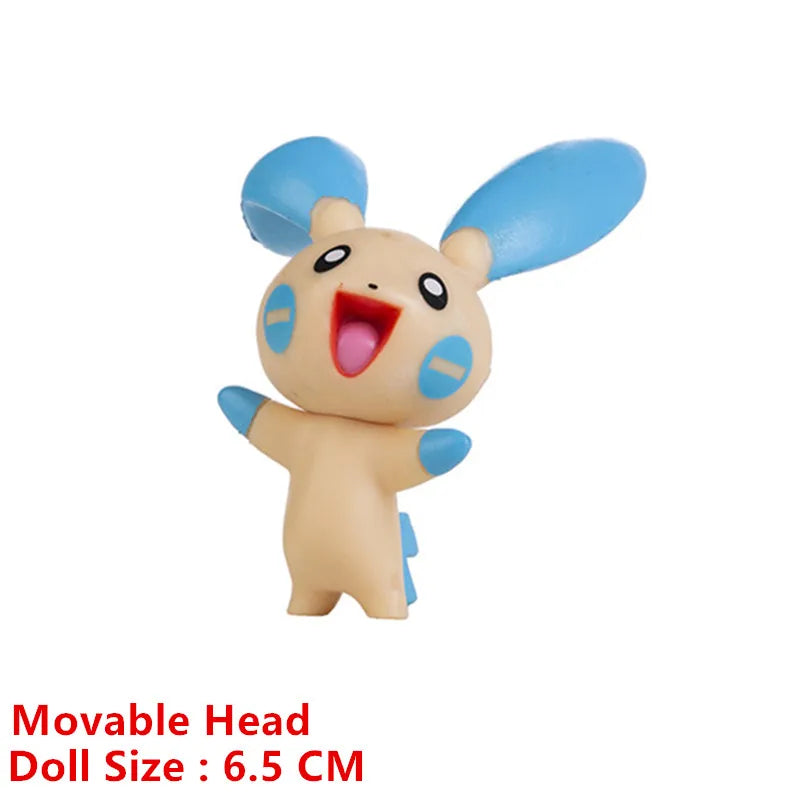 Pokemon Cartoons Movie Anime Figure 4-13Cm Pikachu Mewtwo Charmander Blastoise Gurado Pet Action Model Toy Gifts