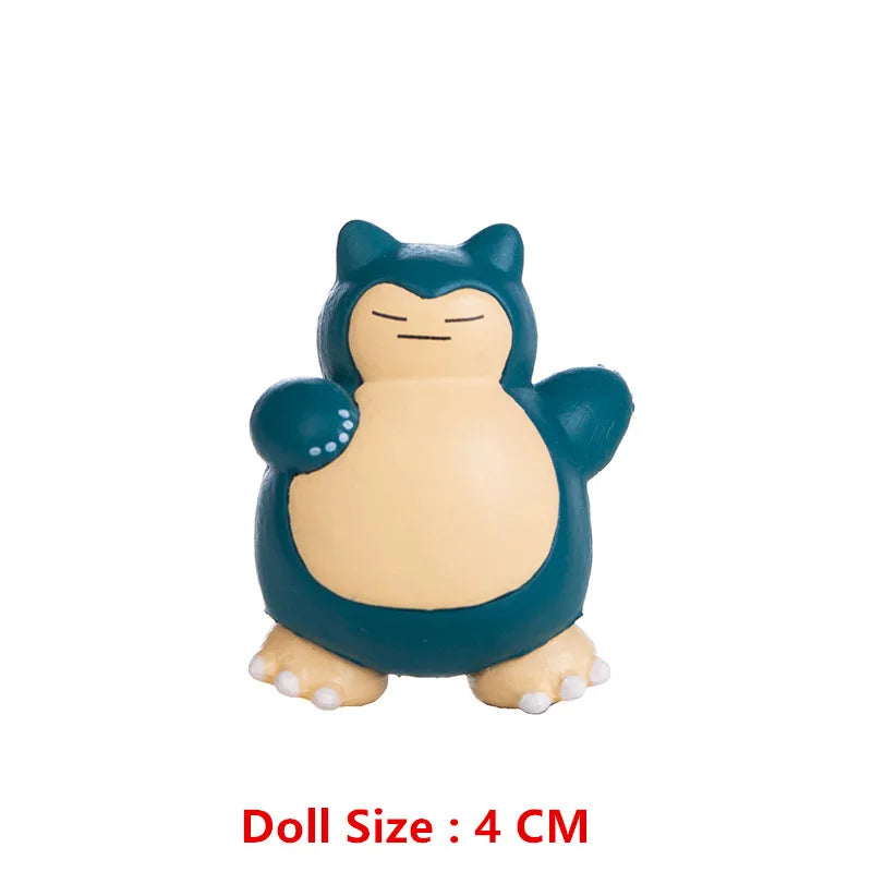 Pokemon Cartoons Movie Anime Figure 4-13Cm Pikachu Mewtwo Charmander Blastoise Gurado Pet Action Model Toy Gifts