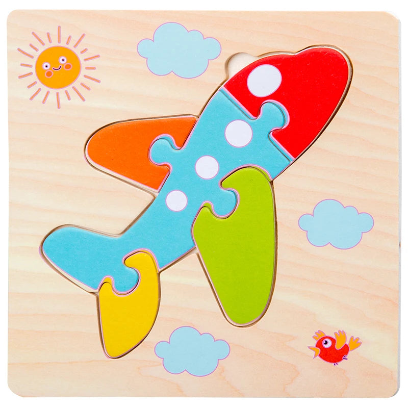 Learning Jigsaw ANIMAL SHAPE Puzzles For Children
