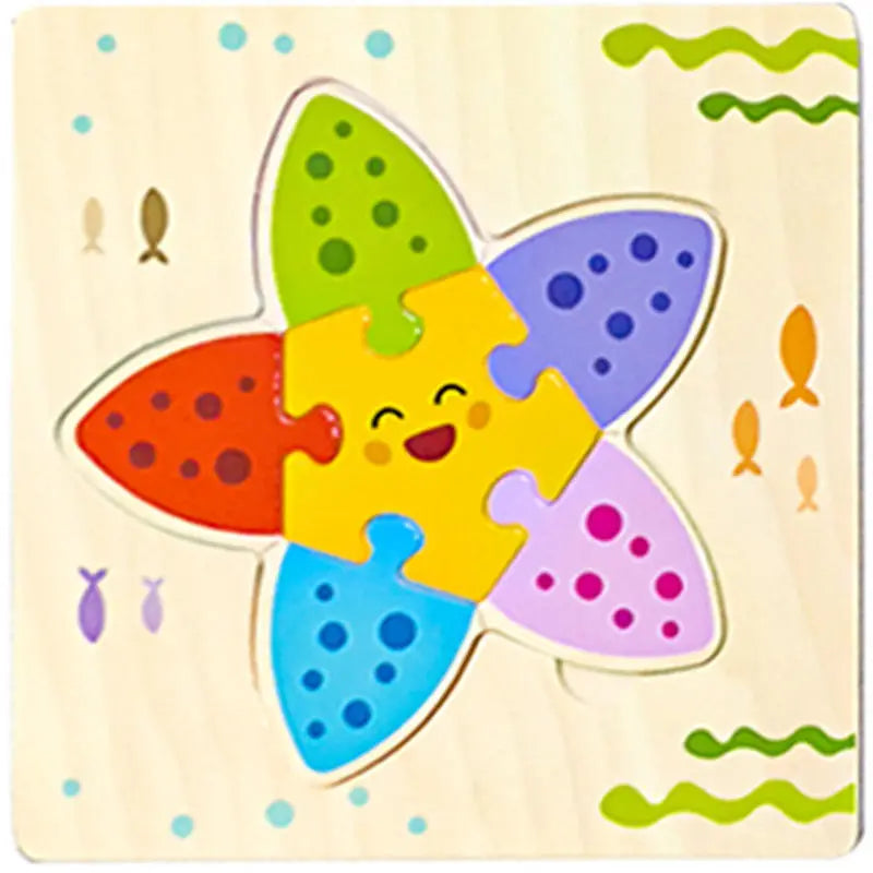 Learning Jigsaw ANIMAL SHAPE Puzzles For Children