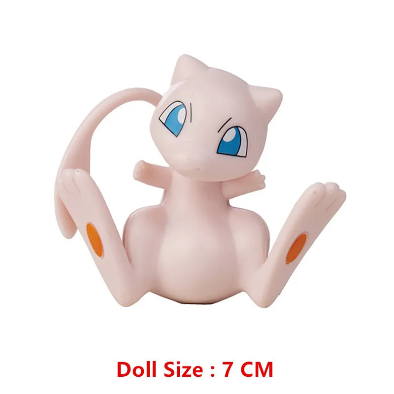 Pokemon Cartoons Movie Anime Figure 4-13Cm Pikachu Mewtwo Charmander Blastoise Gurado Pet Action Model Toy Gifts