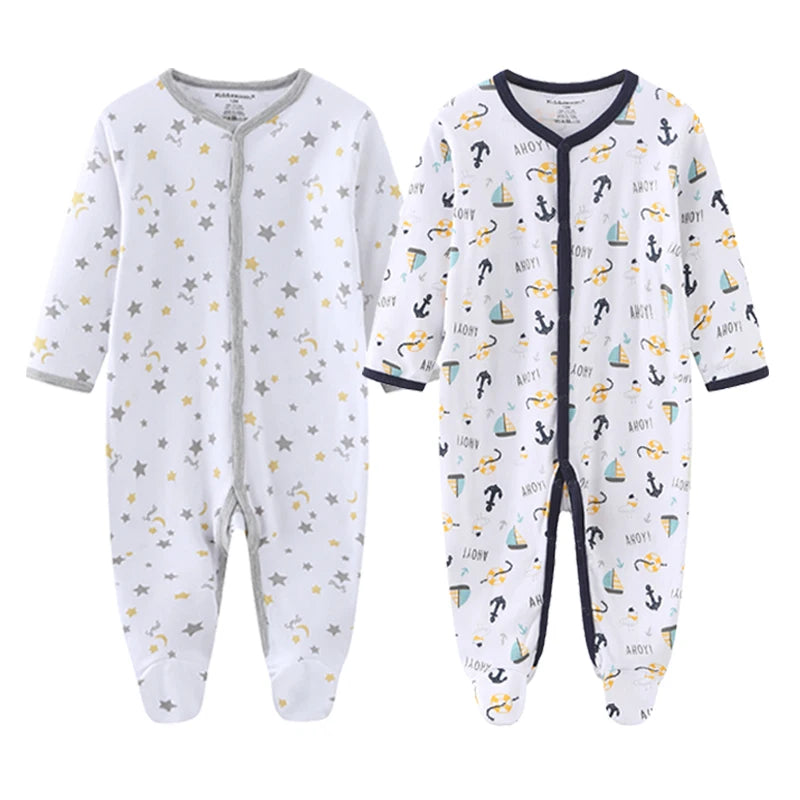 Newborn 100% Cotton Pajamas With COLORFUL Design