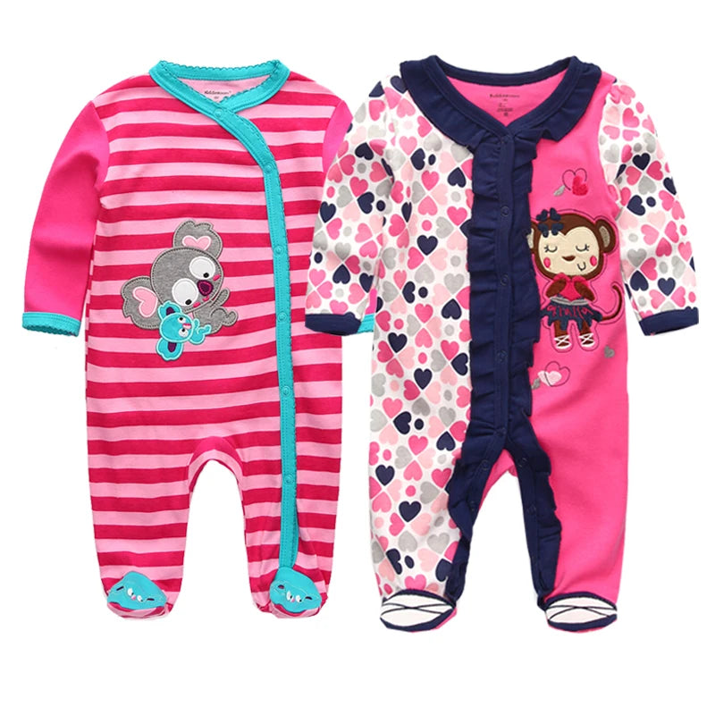 Newborn 100% Cotton Pajamas With COLORFUL Design