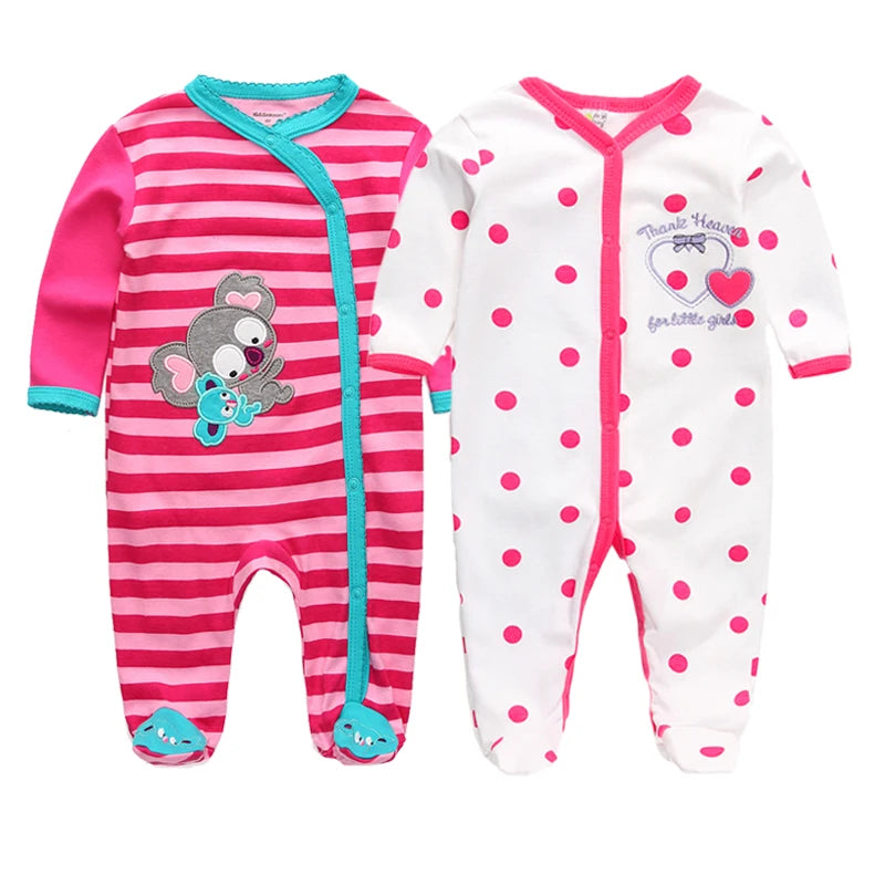 Newborn 100% Cotton Pajamas With COLORFUL Design