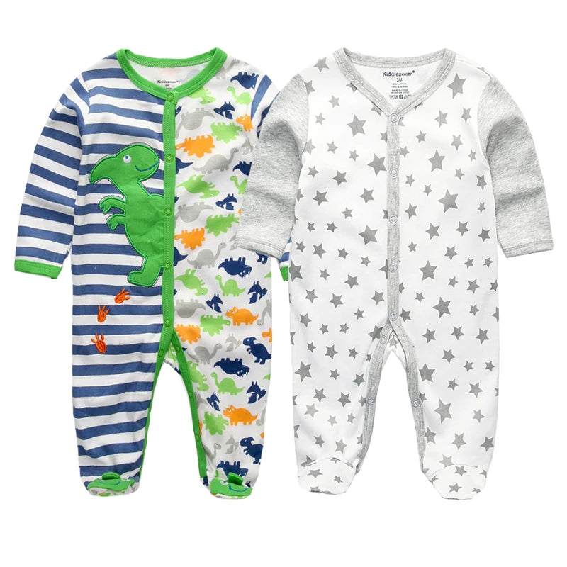 Newborn 100% Cotton Pajamas With COLORFUL Design