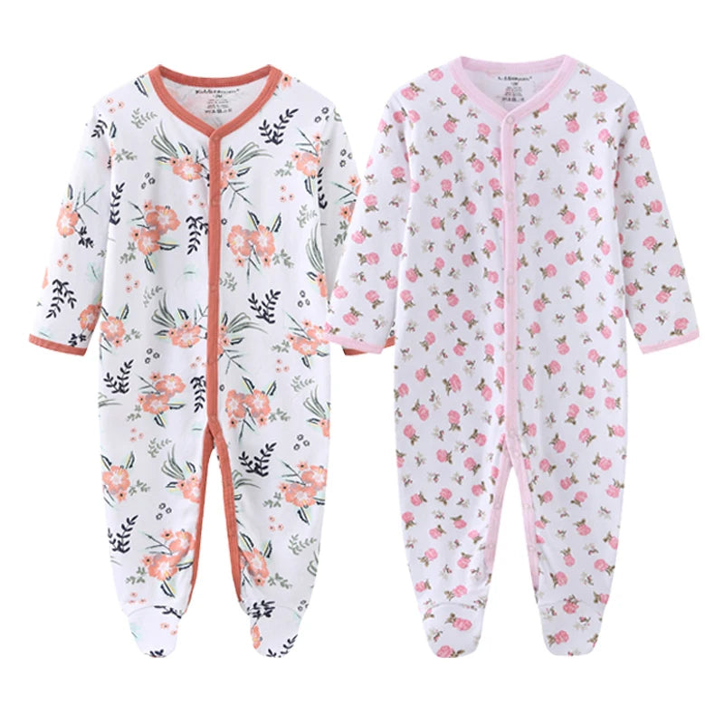 Newborn 100% Cotton Pajamas With COLORFUL Design