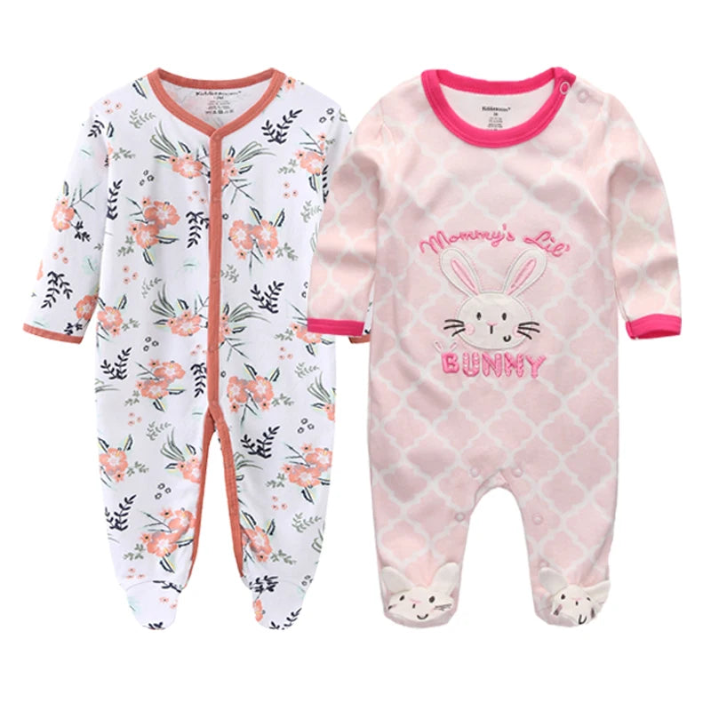 Newborn 100% Cotton Pajamas With COLORFUL Design