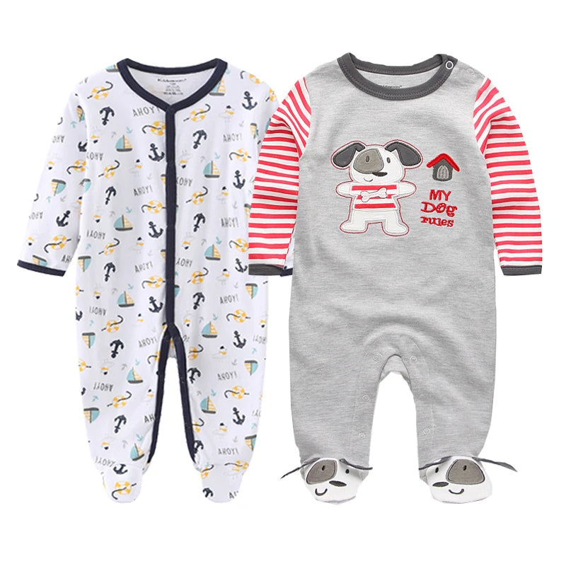 Newborn 100% Cotton Pajamas With COLORFUL Design
