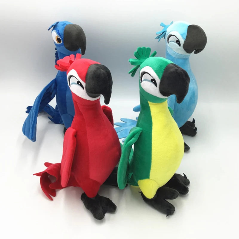 Rio 2 Movie Cartoon Plush Toys 30cm Blue Parrot Blu & Jewel Bird Dolls Christmas Gifts For Kids Plush Toy