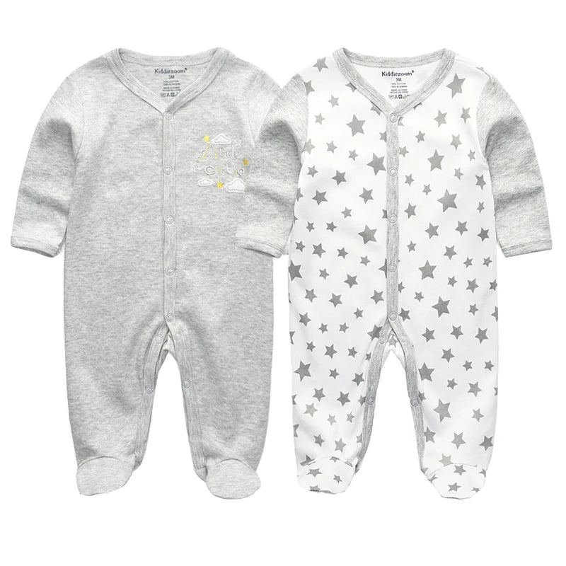 Newborn 100% Cotton Pajamas With COLORFUL Design