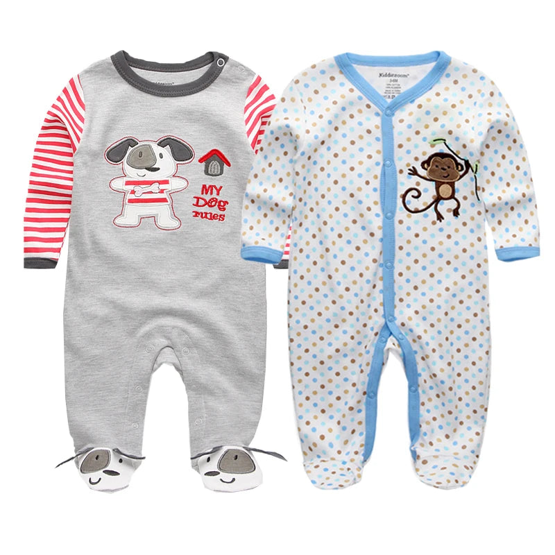 Newborn 100% Cotton Pajamas With COLORFUL Design