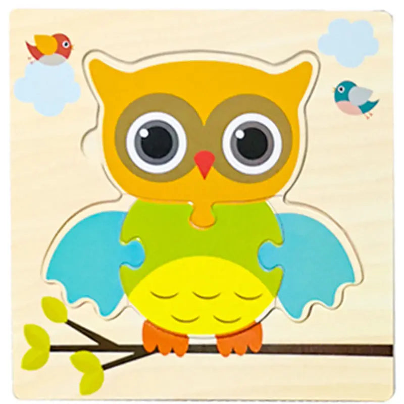 Learning Jigsaw ANIMAL SHAPE Puzzles For Children