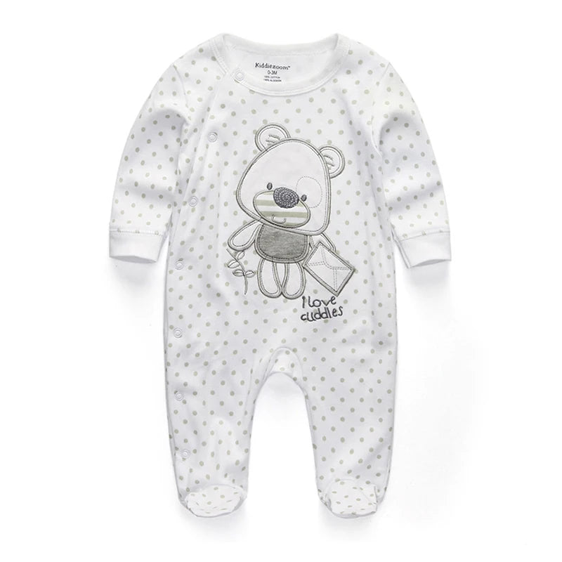 Newborn 100% Cotton Pajamas With COLORFUL Design