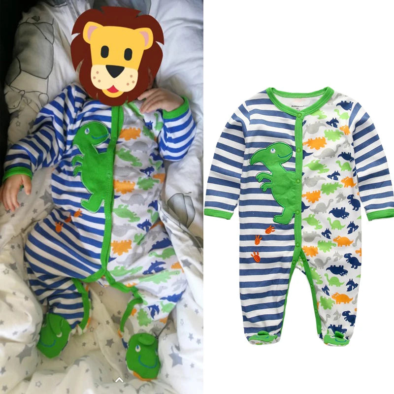 Newborn 100% Cotton Pajamas With COLORFUL Design
