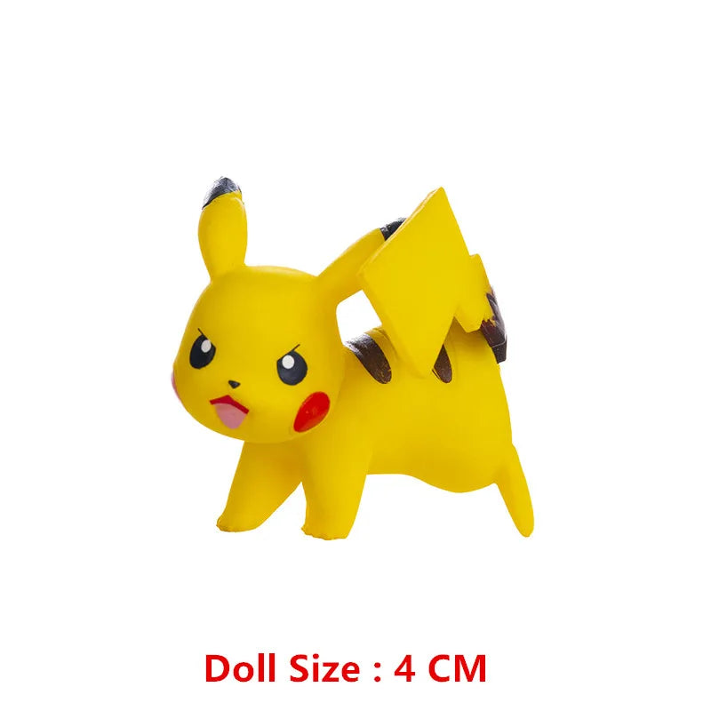 Pokemon Cartoons Movie Anime Figure 4-13Cm Pikachu Mewtwo Charmander Blastoise Gurado Pet Action Model Toy Gifts
