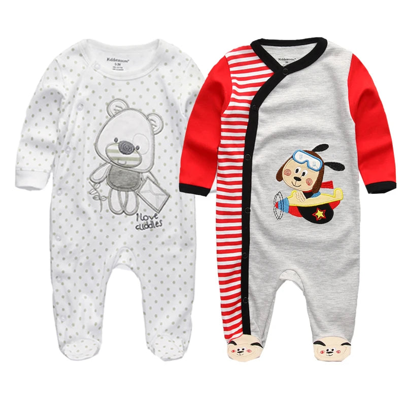 Newborn 100% Cotton Pajamas With COLORFUL Design