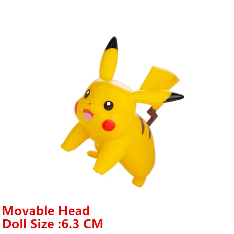 Pokemon Cartoons Movie Anime Figure 4-13Cm Pikachu Mewtwo Charmander Blastoise Gurado Pet Action Model Toy Gifts