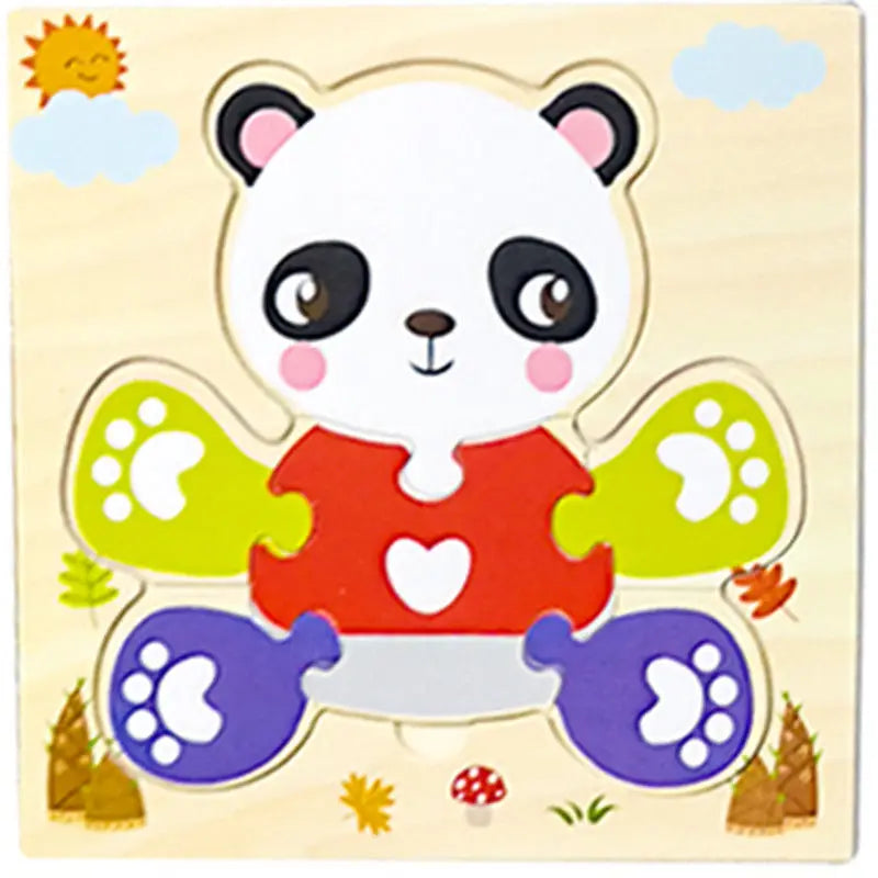 Learning Jigsaw ANIMAL SHAPE Puzzles For Children