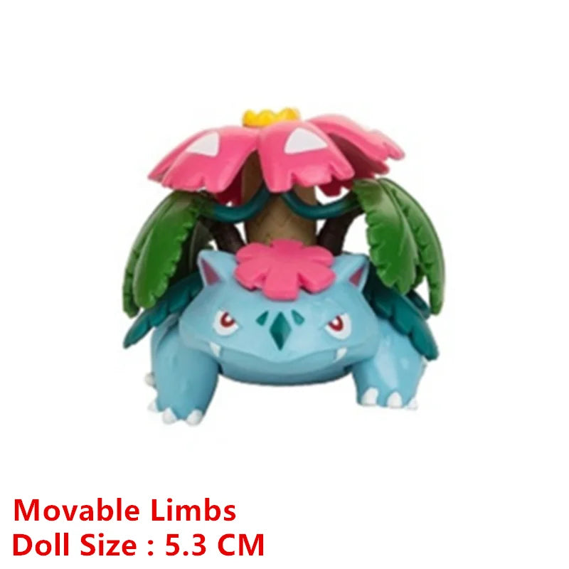 Pokemon Cartoons Movie Anime Figure 4-13Cm Pikachu Mewtwo Charmander Blastoise Gurado Pet Action Model Toy Gifts