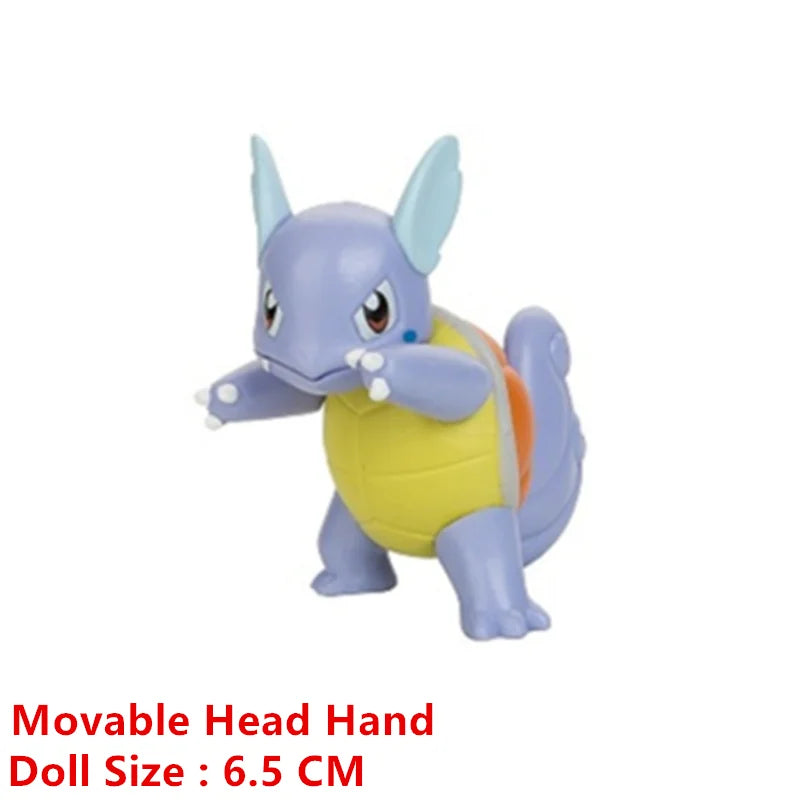 Pokemon Cartoons Movie Anime Figure 4-13Cm Pikachu Mewtwo Charmander Blastoise Gurado Pet Action Model Toy Gifts