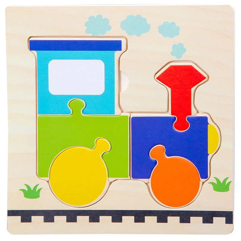 Learning Jigsaw ANIMAL SHAPE Puzzles For Children