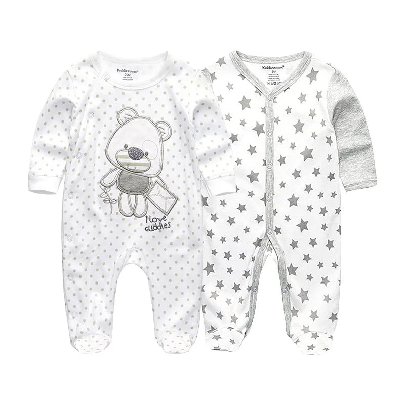 Newborn 100% Cotton Pajamas With COLORFUL Design