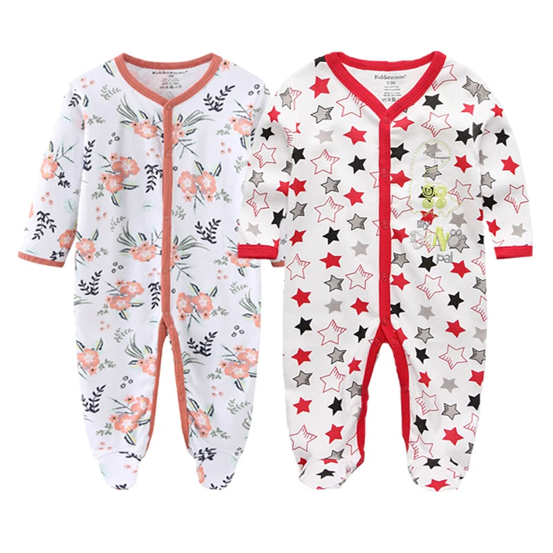 Newborn 100% Cotton Pajamas With COLORFUL Design