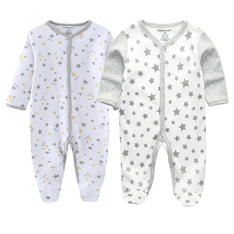Newborn 100% Cotton Pajamas With COLORFUL Design