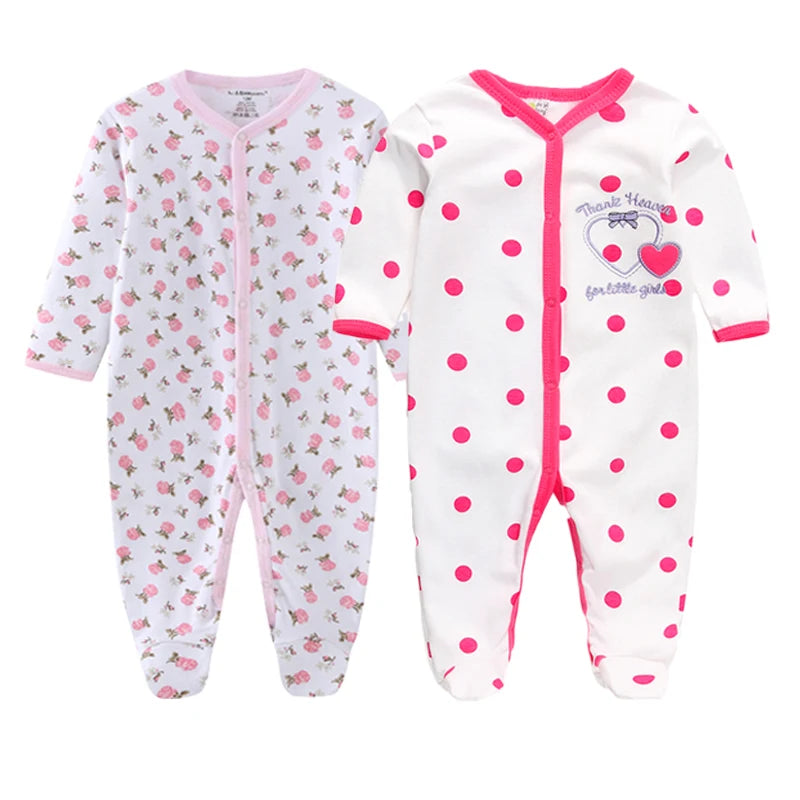 Newborn 100% Cotton Pajamas With COLORFUL Design