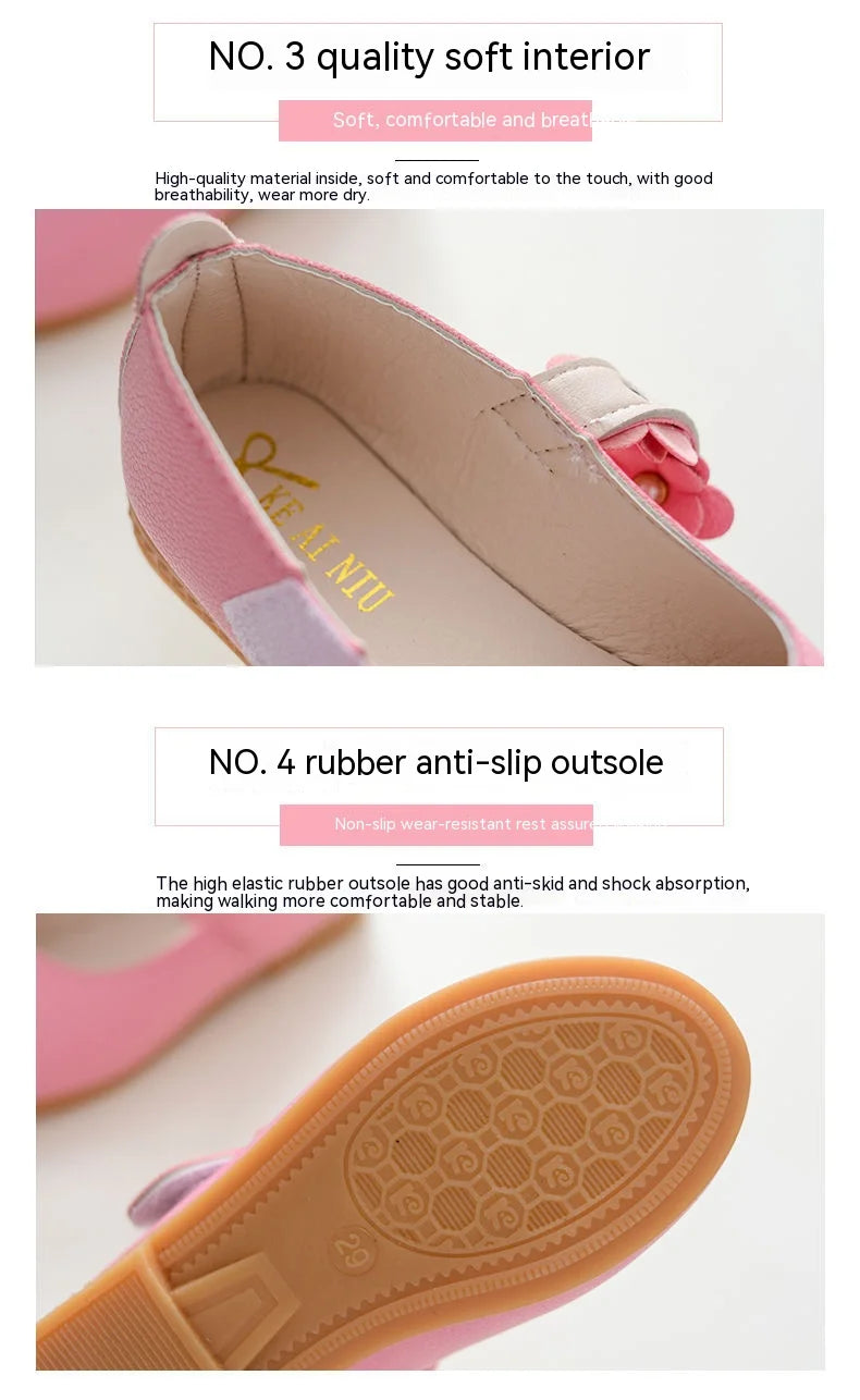 Girl's Breathable Leather birthday party Shoes