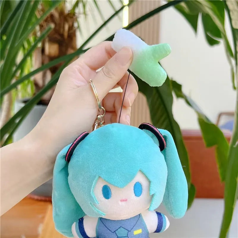 Hatsune Miku Plush Keychain Kawaii Bag Pendant Soft Stuff Accessories For Birthday Gift