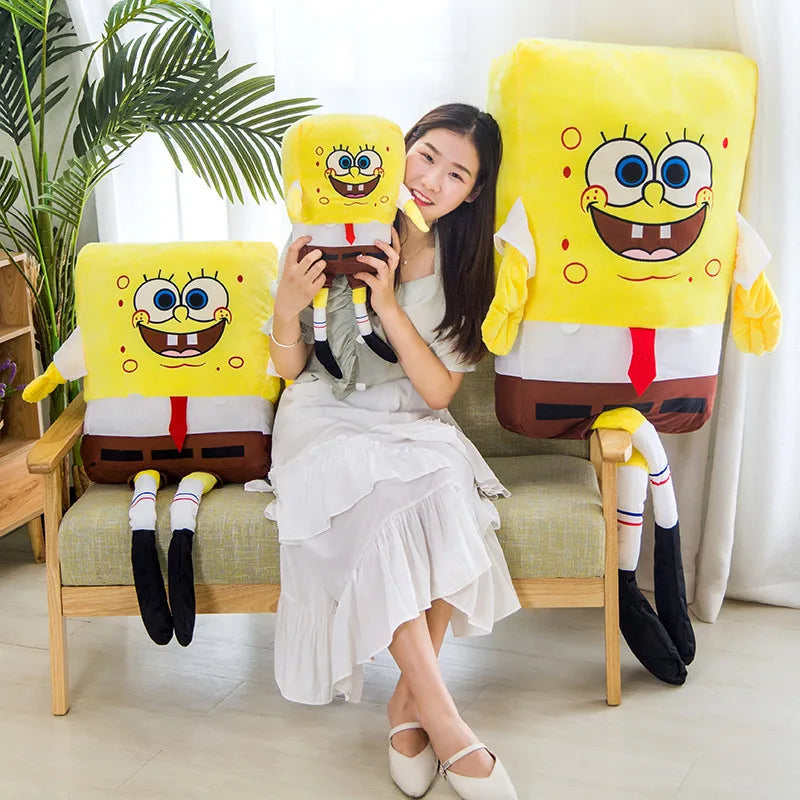 SpongeBob Patrick Star Plush Toy Lovely Stuffed Anime Cartoon Plushies Cuddly Movie Doll Pillow Birthday Gifts