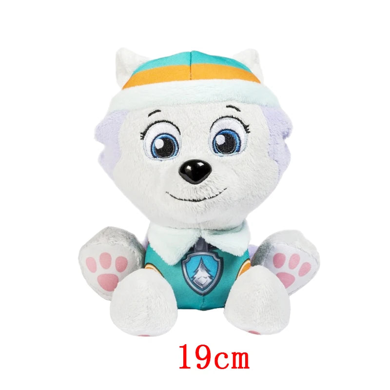 Cartoon Paw Patrol Plush Doll 19cm Chase Rock Animal Dog Cartoon Model Action Figures Movies Peripherals Children Christmas Gift