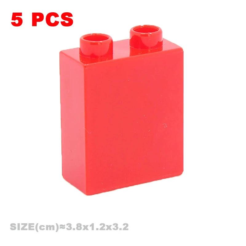 Big Building Blocks Compatible With Duploes Base Bricks Thick Thin Square Assemble Children's DIY Educational Creative Toys