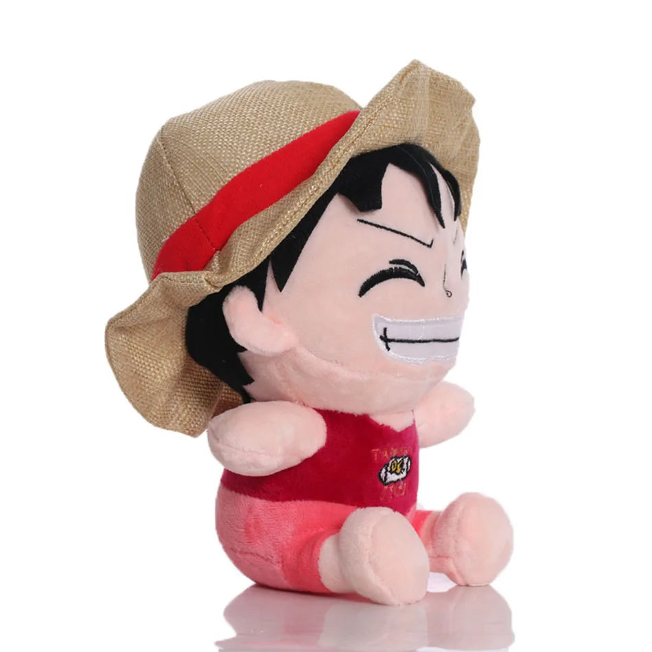 Japanese Anime One Piece 25cm Original Plush Toys CartoonFigure Luffy Chopper Ace Roronoa Zoro Cute Stuffed Doll Kids Xmas Gifts