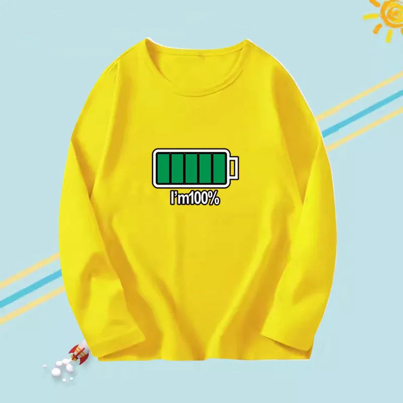 Beautiful PRINTED Long Sleeve O-neck Cotton T-shirts