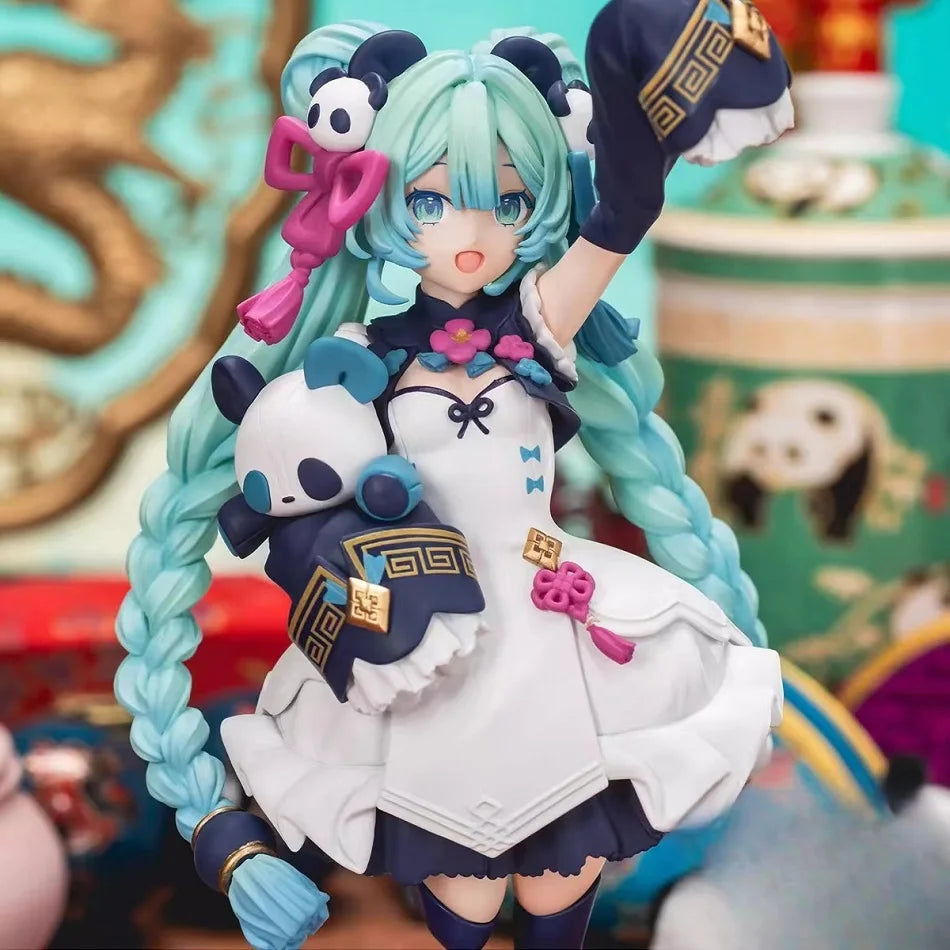 Anime Hatsune Miku X Cinnamoroll Figure panda swan series Cute Statue 18-22cm PVC Model Doll Toy boy Birthday Christmas Gift