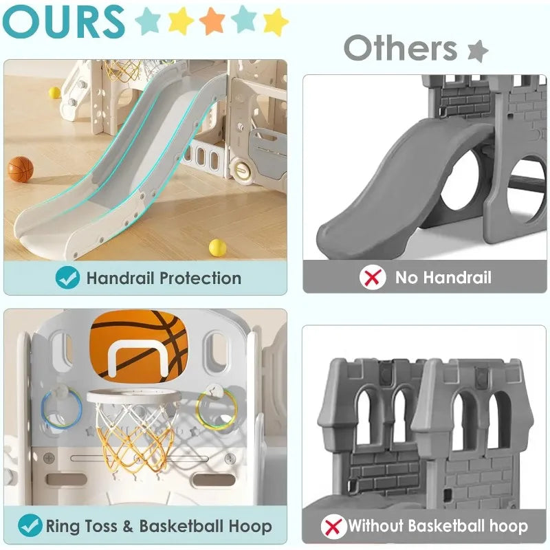 Indoor Outdoor Toddler's Slide Playset