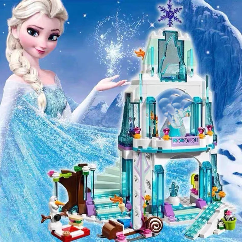 DISNEY MOVIE Frozen Princess Elsa Ice Castle Building Set