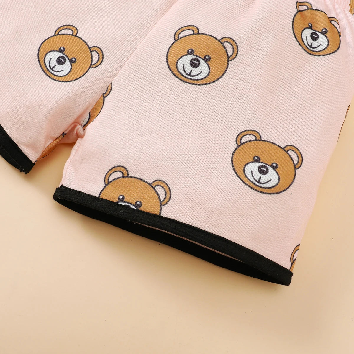 2PCS Baby's Comfortable Short Sleeved Top+Shorts