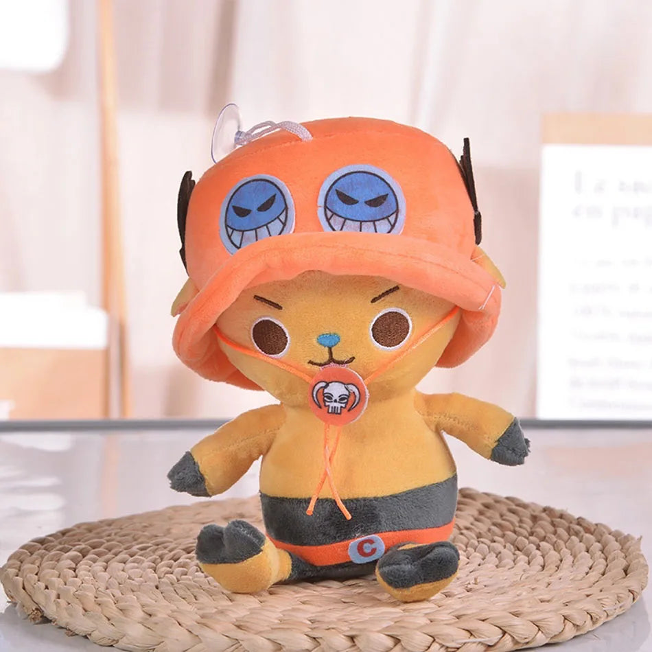 Japanese Anime One Piece 25cm Original Plush Toys CartoonFigure Luffy Chopper Ace Roronoa Zoro Cute Stuffed Doll Kids Xmas Gifts