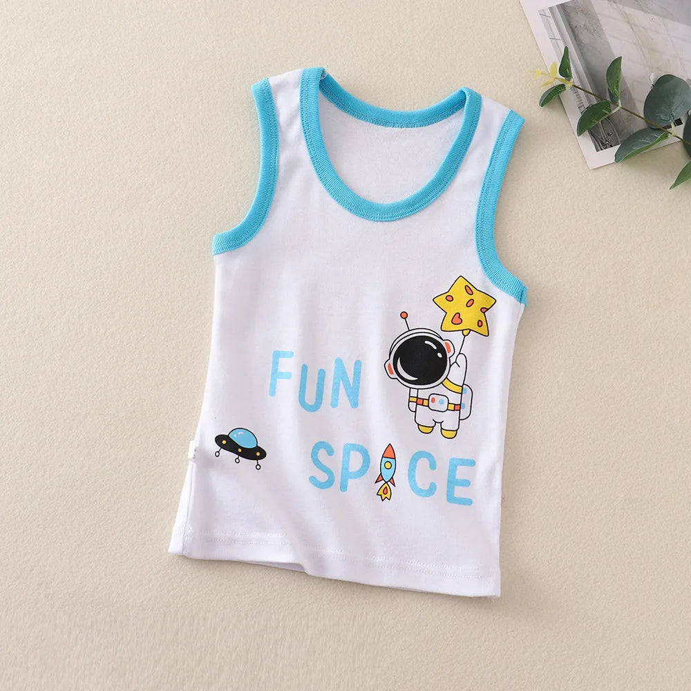 Kid's Cartoon Print Swimwear
