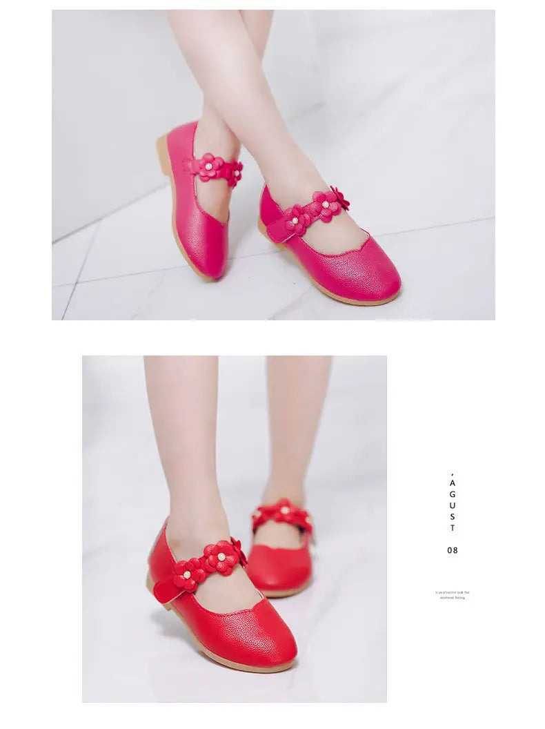 Girl's Breathable Leather birthday party Shoes
