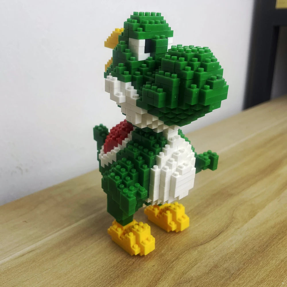 Dinosaur Building Blocks Toys Set: Green Velociraptor and Tyrannosaurus, Embark on Prehistoric Adventures: Perfect Gift