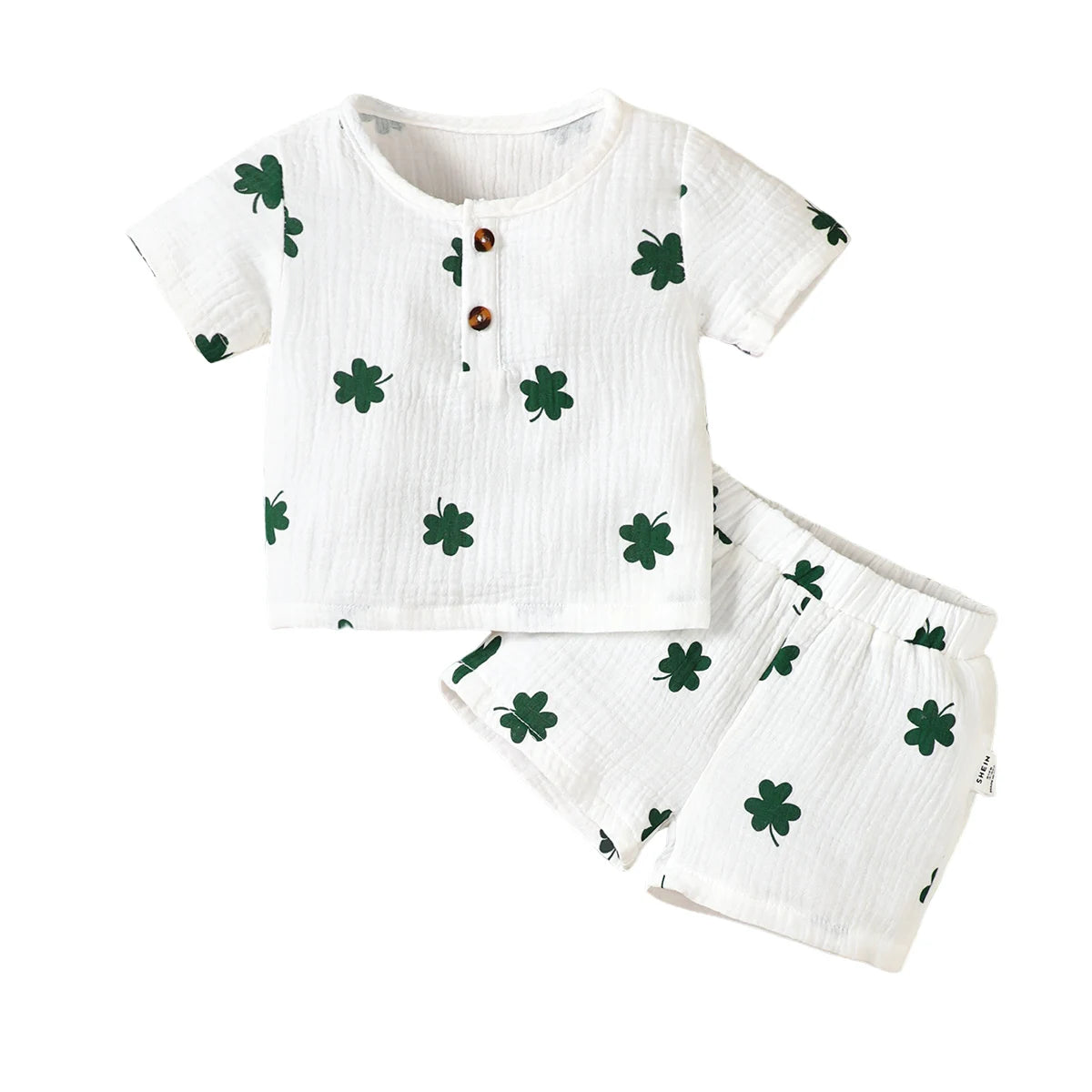Baby Boy Short Sleeves Print T-shirt + Shorts Summer FALL Casual Outfit