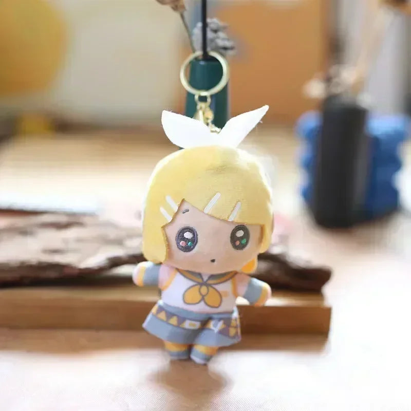 Hatsune Miku Anime Plush Toy KAITO MEIKO Luka Kagamine Rin Len Figure Stuffed Doll Kawaii Q Version Keychain Bag Pendant Gift