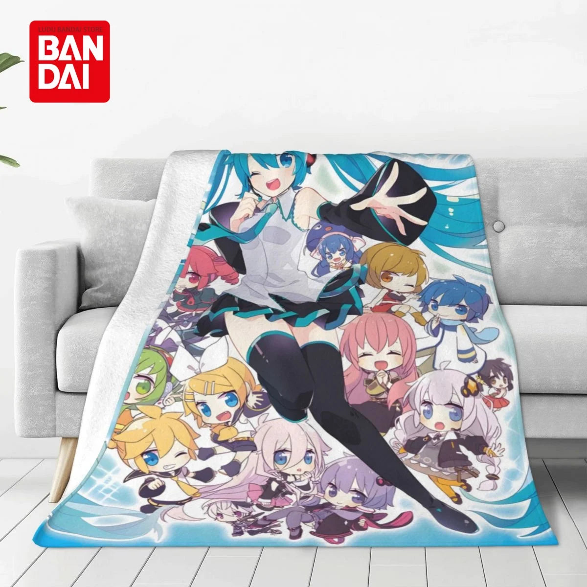 Bandai Hatsune Miku Throw Blanket on Bed Sofa Air Condition Sleeping Cover Bedding Throws Bedsheet For Kids