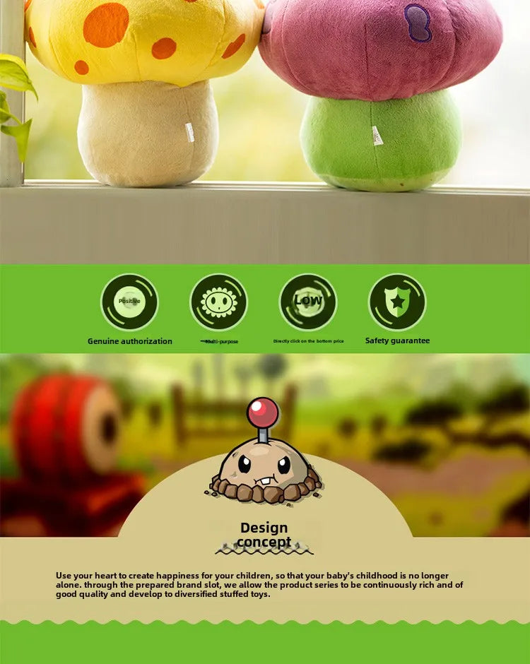 Plants vs Zombies Sunflower Peashooter Coconut Plush Doll Toy Pillow Toy Figures Soft Large Zombie Pillow Kid Christmas Gifts